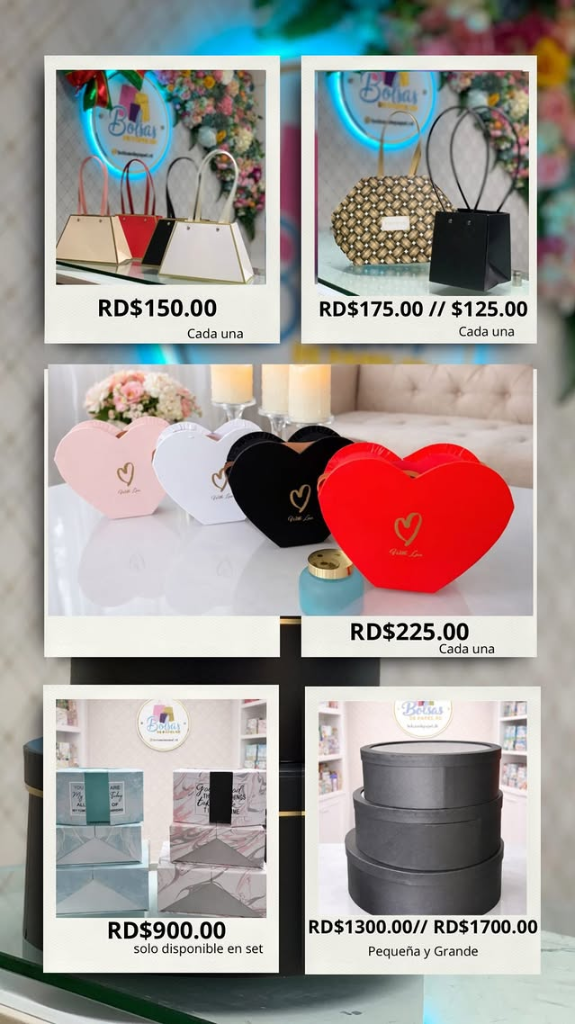 Catalogo de cajas de regalo y sets con precios